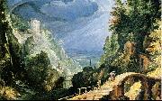 Paul Bril Mountain landscape oil